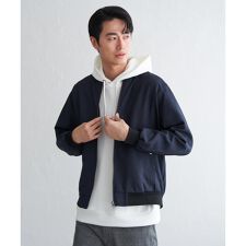 撥水メランジリブブルゾン