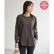 イッカ(ikka)の【雑誌InRed12月号掲載】コットンUSA裾ラウンドロンT