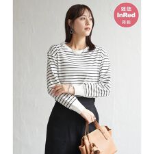 イッカ(ikka)の【雑誌InRed12月号掲載】コットンUSA裾ラウンドロンT