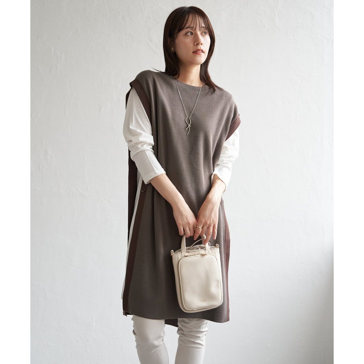 Sサイズ/低身長向けも展開』フィットフレアデニムワンピース