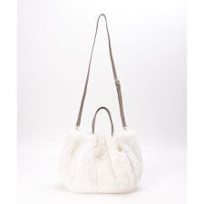 エコファーダブルポケット付き2WAYトートバッグ