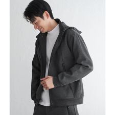 【セットアップ対応】ダブルフェイスカノコ2wayジップパーカ