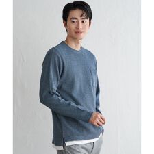 イッカ(ikka)のメランジワッフルポケフェイクロンＴ