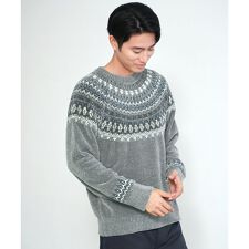 モール求心柄ニット