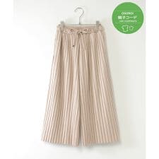 【親子コーデ】スエード風プリーツパンツ（120-160cm）