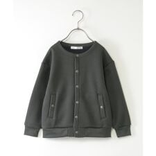 イッカ(ikka)の【親子コーデ】ボンディングクルーカーデブルゾン（110?160cm）