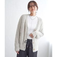 フェザーＶネックカーディガン