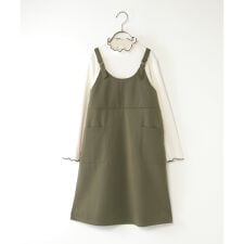 イッカ(ikka)の【親子コーデ】ポンチジャンスカドッキングワンピース（120?160cm）