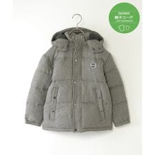 【親子コーデ】ツイードライク中綿ブルゾン（110?160cm）