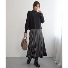 【2点セット】配色ニットアップ