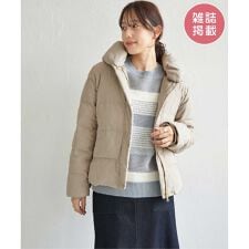 【雑誌InRed1月号掲載】細コール2WAY洗えるダウンジャケット【洗濯機で洗える／親子コーデ】