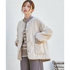 イッカ(ikka)の【2WAY／親子コーデ】キルトファーリバーシブルブルゾン