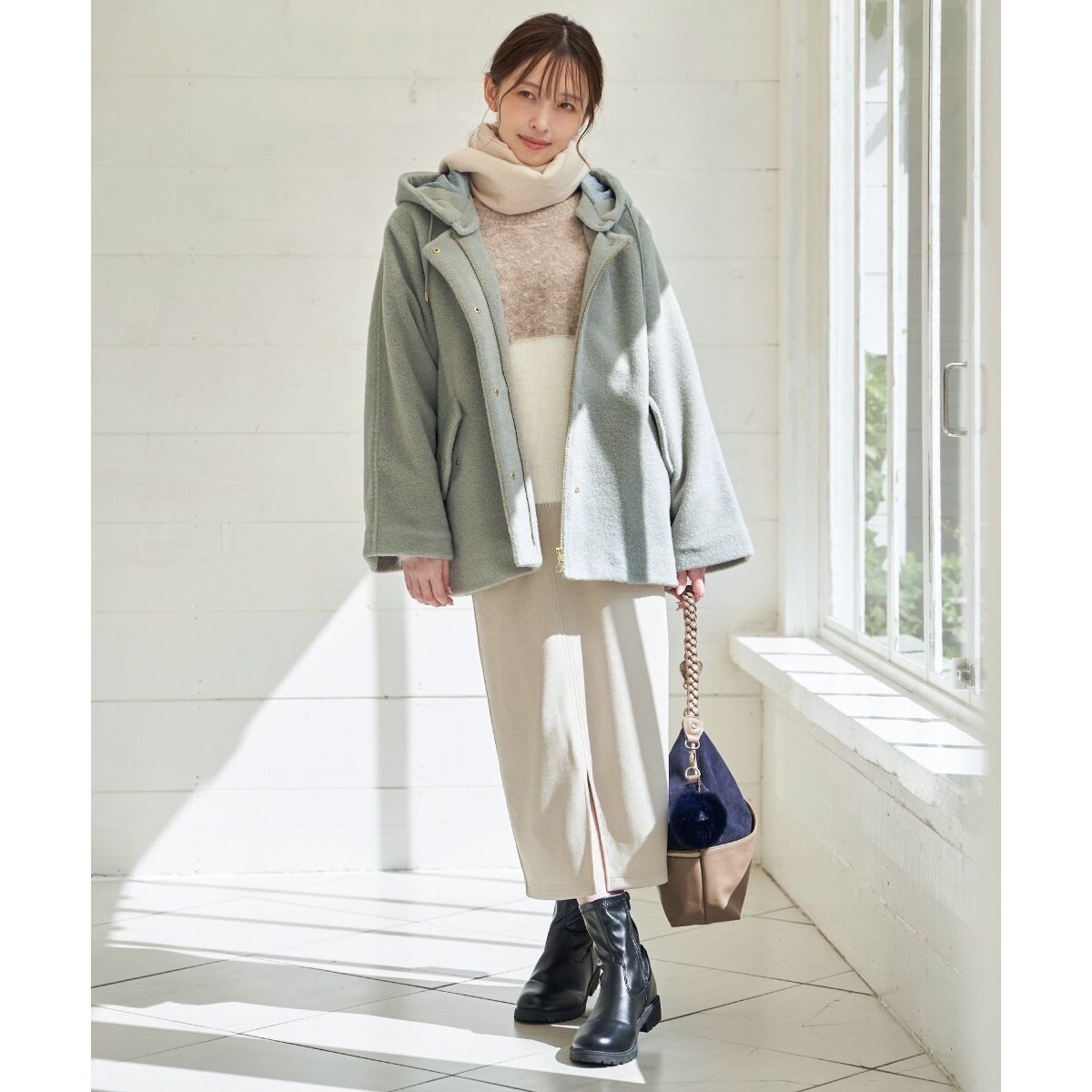 雑誌InRed1月号掲載】ブークレー2WAYフードコート | イッカ(ikka