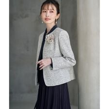 【フォーマル対応】ファンシーツイードジャケット