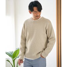 【洗濯機で洗える】GOKU楽ニットクルーインナーセット【2点セット】