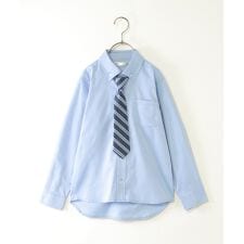 イッカ(ikka)の【フォーマル対応】ネクタイ付きダンガリーシャツ（120?160cm）