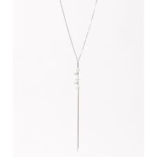 パール付きY字ネックレス