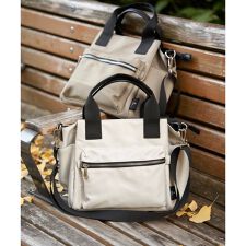 撥水ナイロン8ポケ2WAYトート