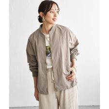 ミドル丈リブブルゾン