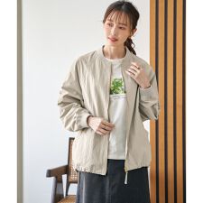 ミドル丈リブブルゾン