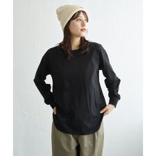 コットンUVケア裾ラウンドロンT