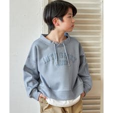 【親子コーデ】カノコダンボールルーイカレッジロゴプルオーバー（120?160cm）