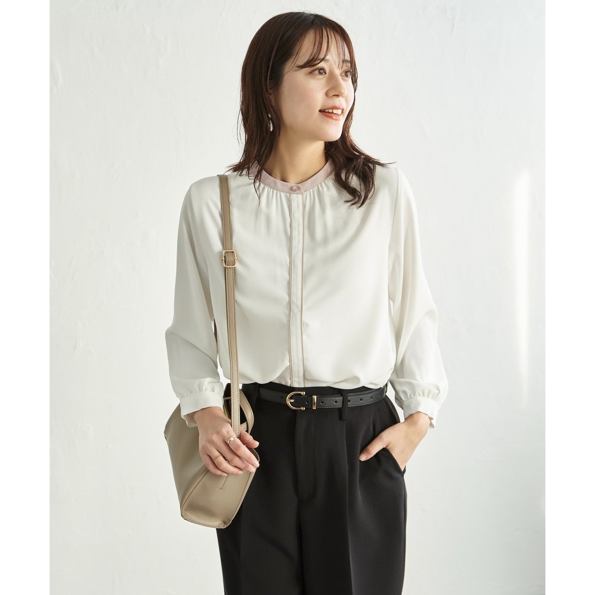 じゃいこ　ふんわりブラウス レディース コットン シャドーチェック ブラウス通販 [0301-53105