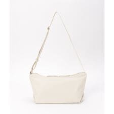 合皮スクエア横型ショルダーバッグ