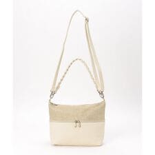 雑材シート2WAYジップショルダーバッグ