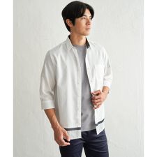 オックス袖2way裾切り替えシャツ