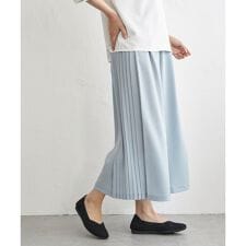 冷感さらさらジョーゼットパンツ