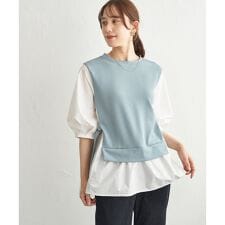 異素材切り替えフェイクレイヤード