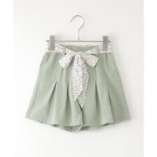 さらっとスカーフ付きタックキュロット（120?160cm）