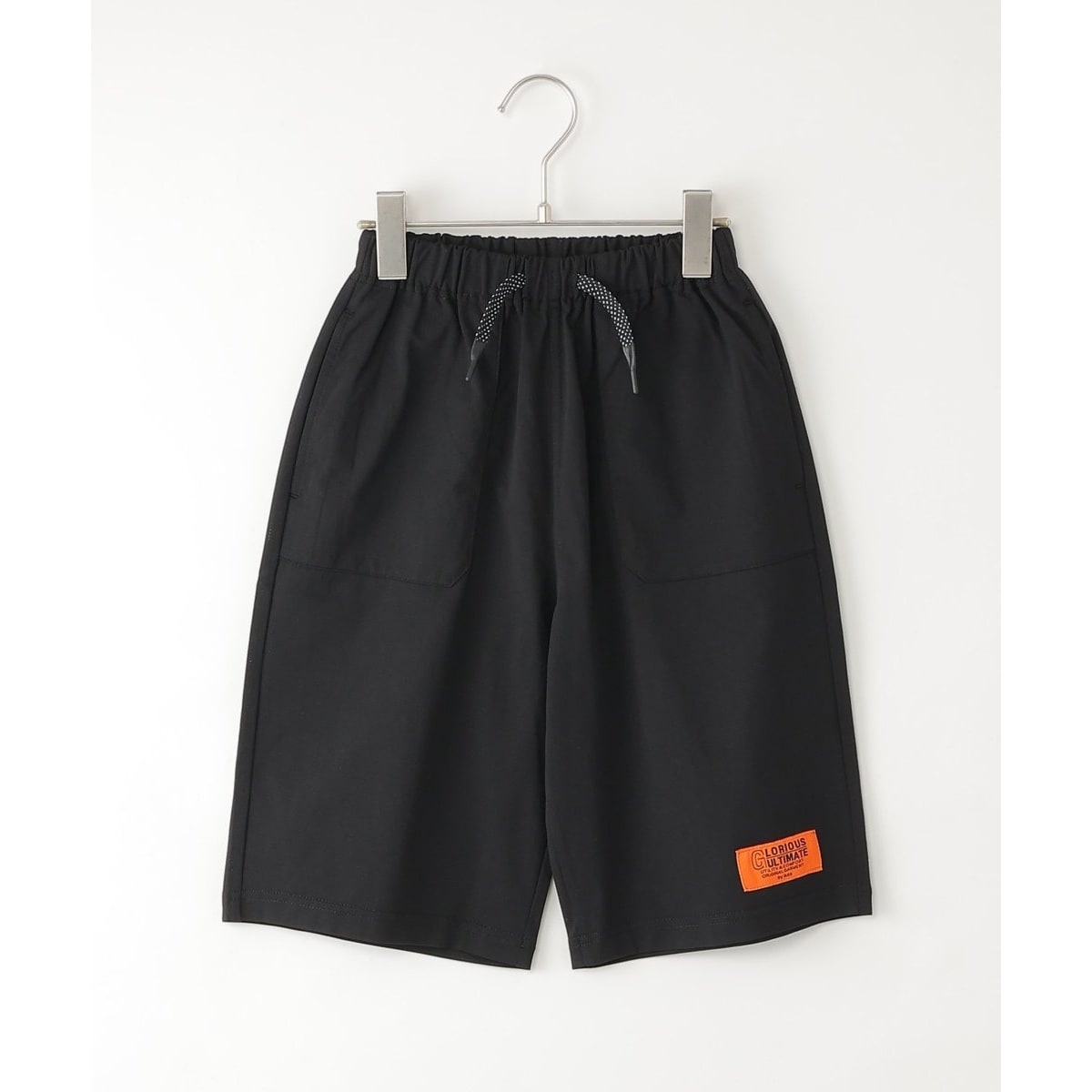 【セットアップ対応】冷感メッシュワッペンハーフパンツ（120?160cm）