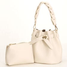 編み込みハンドル2WAYバッグ