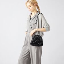 スパンコール巾着ショルダー