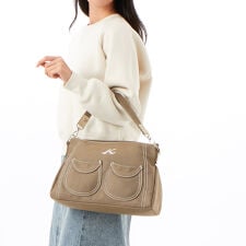 2WAYデニムハンドバッグ