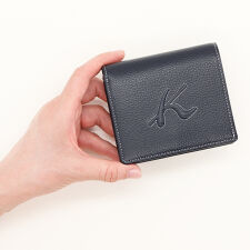 牛革ボックス型二つ折り財布