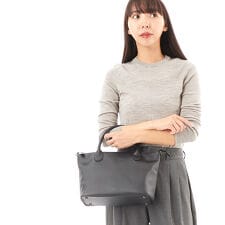 2WAY牛革ハンドバッグ
