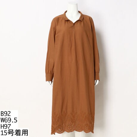 13号 15号 19号 コットンビエラ スカラップレース刺しゅうスキッパーワンピース スーパーハッカフィーユ Super Hakka Feuille ファッション通販 マルイウェブチャネル Ca000 357 08 01