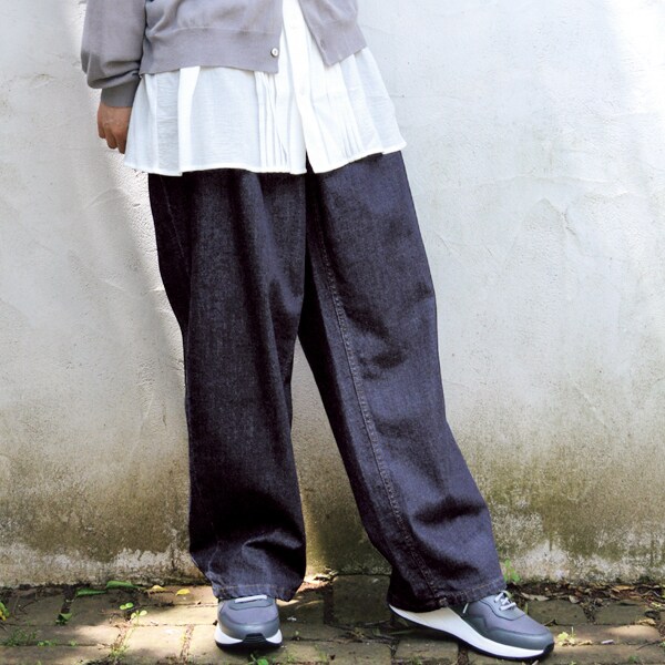 デニムパンツ 刺繍 SUPER HAKKA 15号、19号】フラワードット刺しゅう11