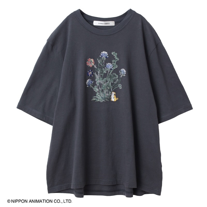 SUPER HAKKA×reiko.matsuno 「おはな」刺繍Tシャツ SUPER HAKKA×reiko.matsuno 「おはな」刺繍Tシャツ（Tシャツ