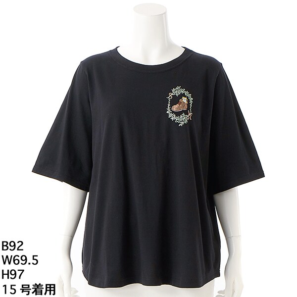 [15〜19号]SUPER HAKKA×reiko.matsuno「おはな」刺繍Tシャツ SUPER HAKKA×reiko.matsuno 「おはな」刺繍Tシャツ（Tシャツ
