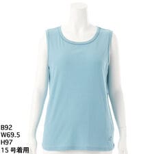 [15～19号]ロゴワンポイント刺繍 強撚フライスタンクトップ