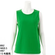 [15～19号]ロゴワンポイント刺繍 強撚フライスタンクトップ