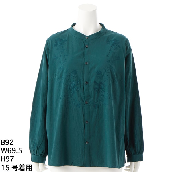 新品タグ付き　スーパーハッカ　フィーユ　刺繍　ブルゾン　15号　洗える 新品タグ付き スーパーハッカ フィーユ 刺繍 ブルゾン 15号