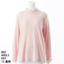 [15～19号]ロゴワンポイント刺繍 強撚天竺ハイネックカットソー