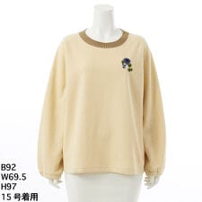 [15～19号]プルームレットハンド刺繍キルティングダブルジャカードプルオーバー