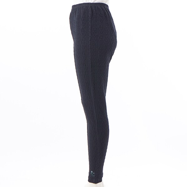 15～19号]フラワーワンポイント刺繍ストレッチケーブルジャカード