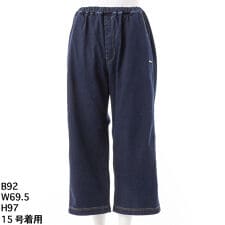 [15～19号]裏起毛インレイデニムストレートパンツ